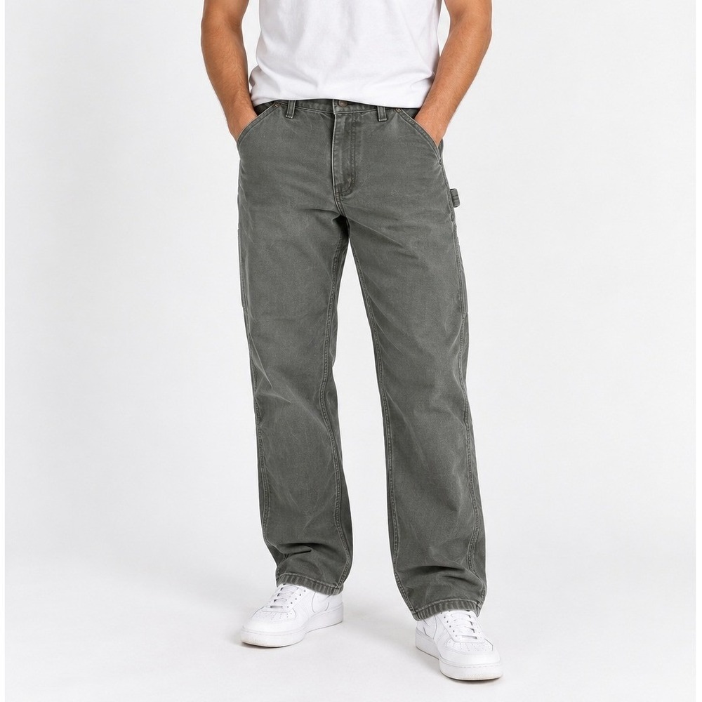 Carhartt B11 MOS Mens 29x32 Moss Green Duck Canvas Carpenter Work Pants